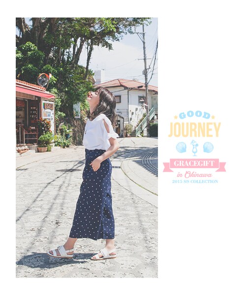 gracegift（グレースギフト）の「韓國流蘇鉚釘寬帶涼鞋（その他・レディース・銀/白・35/36/37/38/39/40）」の10枚目の写真