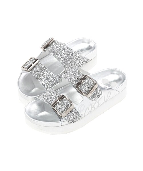 gracegift（グレースギフト）の「米奇碎石厚底休閒涼鞋（その他・レディース・白/銀/黑・35/36/37/38/39/40/41）」の14枚目の写真