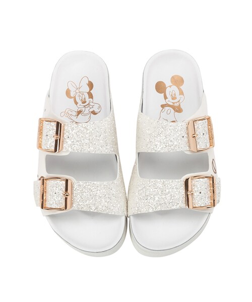 gracegift（グレースギフト）の「米奇碎石厚底休閒涼鞋（その他・レディース・白/銀/黑・35/36/37/38/39/40/41）」の3枚目の写真