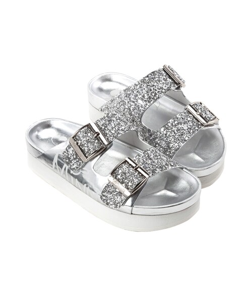 gracegift（グレースギフト）の「米奇碎石厚底休閒涼鞋（その他・レディース・白/銀/黑・35/36/37/38/39/40/41）」の17枚目の写真