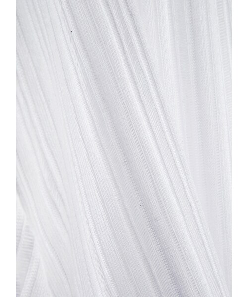 gracegift(グレースギフト)の「韓國清透柔膚下擺開岔綁結罩衫(その他・レディース・白/灰・F)」の3枚目の写真