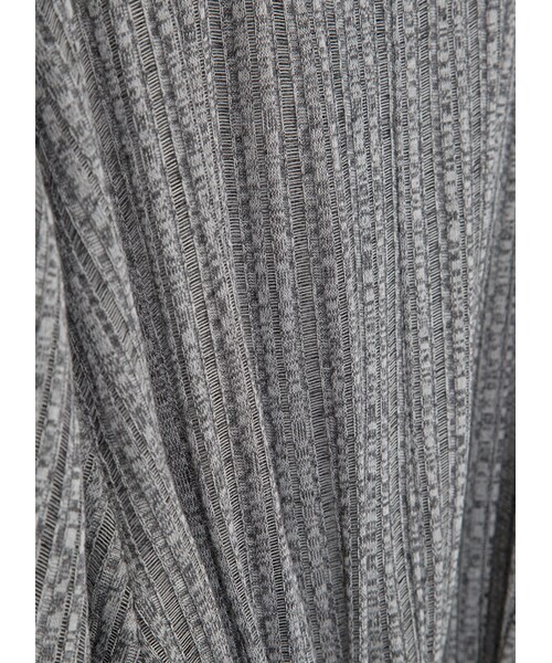 gracegift(グレースギフト)の「韓國清透柔膚下擺開岔綁結罩衫(その他・レディース・白/灰・F)」の7枚目の写真