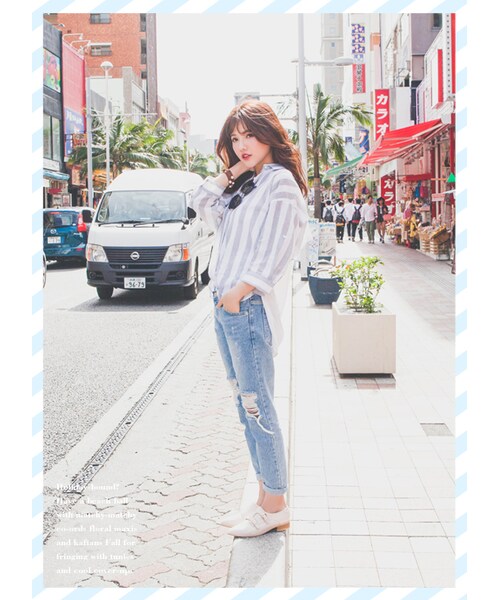 gracegift（グレースギフト）の「韓國珍珠鑲嵌雙繞式皮革手環（アクセサリー・レディース・咖・F）」の3枚目の写真