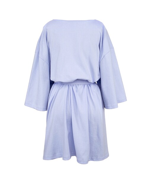 gracegift（グレースギフト）の「韓國春日蔚藍腰帶洋裝（その他・レディース・藍・F）」の2枚目の写真