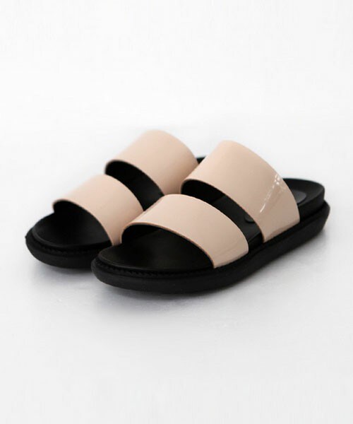 DHOLIC(ディーホリック)の「*MAC MOC*スリッパサンダル(サンダル・レディース・ピンクベージュ/シルバー/ブラック・225/230/235/240/245/250)」の2枚目の写真