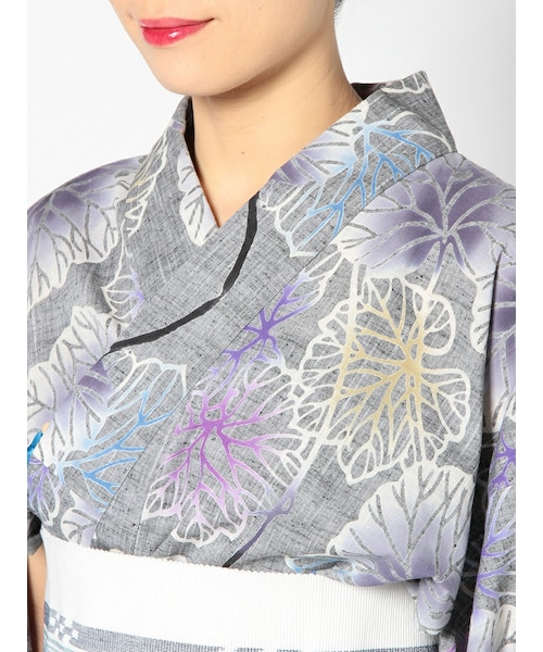 竺仙　浴衣　綿紬 楽天市場】新品 『竺仙』 綿紬 浴衣反物 涼感 金魚の遊泳