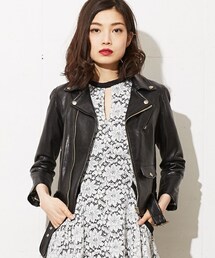 beautiful people | beautiful people×MIDWEST 【別注】 シープレザーライダースジャケット(ライダースジャケット)