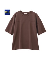 GU | （GU）ハーフスリーブＴ（５分袖）(トップス)
