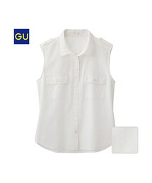 GU | （GU）ノースリーブシャツ(トップス)