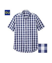 GU | （GU）ブロードチェックシャツ（半袖）Ｑ(トップス)