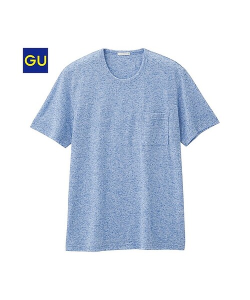 GU(ジーユー)の「(GU)クルーネックT(半袖)B(MEN ⁄ カットソー・メンズ・NAVY/GRAY/BLUE・XL/L/S/M)」の3枚目の写真