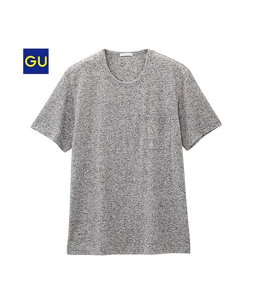 GU(ジーユー)の「(GU)クルーネックT(半袖)B(MEN ⁄ カットソー・メンズ・NAVY/GRAY/BLUE・XL/L/S/M)」の2枚目の写真