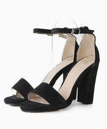 DHOLIC | アンクルストラップスエードシューズ(サンダル)