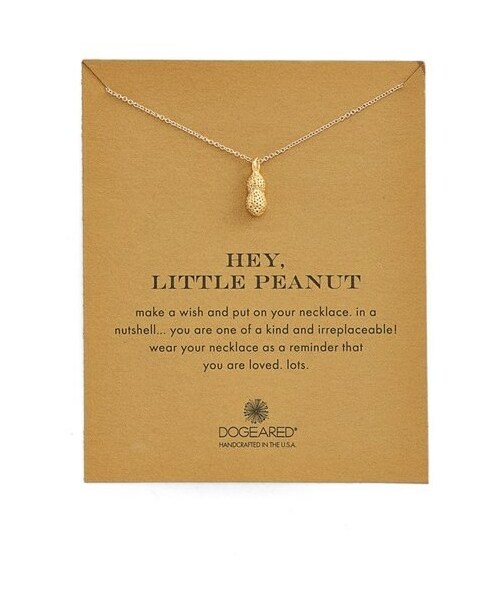 Dogeared（ドギャード）の「Dogeared 'Reminder Hey, Little Peanut' Pendant