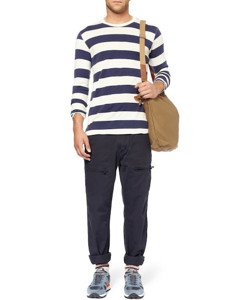 WANT Les Essentiels (-)の「WANT Les Essentiels de la Vie O'Hare Leather-Trimmed Organic Cotton-Canvas Tote Bag(トートバッグ・メンズ・Black/Brown・One Size)」の13枚目の写真