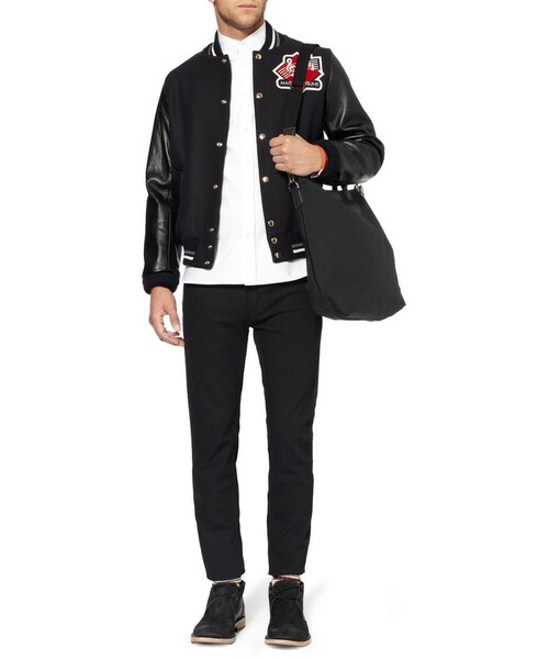 WANT Les Essentiels (-)の「WANT Les Essentiels de la Vie O'Hare Leather-Trimmed Organic Cotton-Canvas Tote Bag(トートバッグ・メンズ・Black/Brown・One Size)」の11枚目の写真