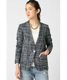★LINTONツイード★ジャーナルスタンダードレサージュ ツイードジャケット journal standard L'essage（ジャーナルスタンダードレサージュ