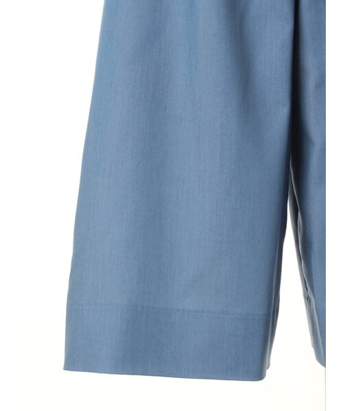 31 Sons de mode（トランテアン　ソン　ドゥ　モード）の「リボン付きテンセルガウチョ（パンツ・レディース・サックスブルー/ホワイト/カーキグリーン・36/38）」の8枚目の写真