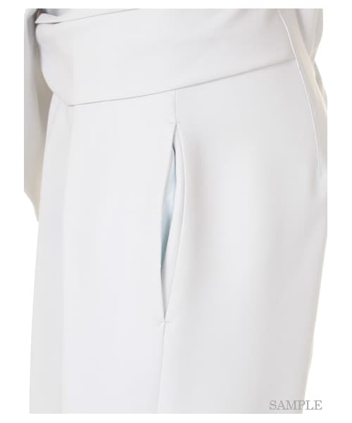 FRAY I.D（フレイアイディー）の「リボンパンツ（ストレートパンツ・レディース・BLK/MNT/BEG・0/1）」の8枚目の写真