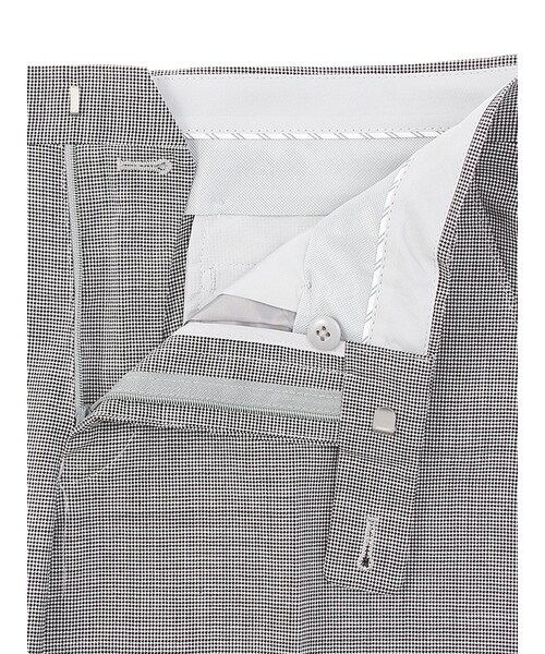 THE SUIT COMPANY(ザ・スーツカンパニー)の「【ウォッシャブル】リネン混ウールストレッチ ハウンドトゥース柄テーパードパンツ(ビジネスカジュアルパンツ・メンズ・グレー系(色柄コード:ER)/ネイビー系(色柄コード:MR)・3L/4L/5L/6L/L/LL/M/S/SS)」の6枚目の写真