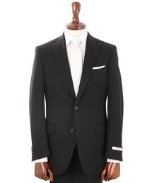 【美品】ザスーツカンパニー CERIMONIA スーツ 3ピース ブラック THE SUIT COMPANY（ザ・スーツカンパニー）の「＜FORMAL