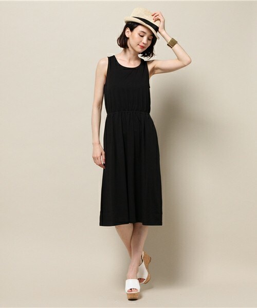 FREDY&GLOSTER（フレディアンドグロスター）の「ウエストマークワンピース（ワンピース・レディース・ブラック/ライトグレー/ネイビー・36/38）」の7枚目の写真