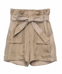 NINE | NINE　テンセル×リネンカーゴショートパンツ(カーゴパンツ)