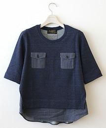 IJIIT&Co. | ijiit　デニムスウェット　トップス(Tシャツ/カットソー)