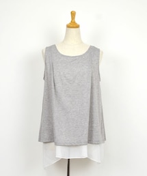 sodalite | シフォンレイヤードタンク(タンクトップ)