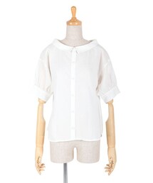 an another angelus | オフショル衿半袖シャツ(シャツ/ブラウス)