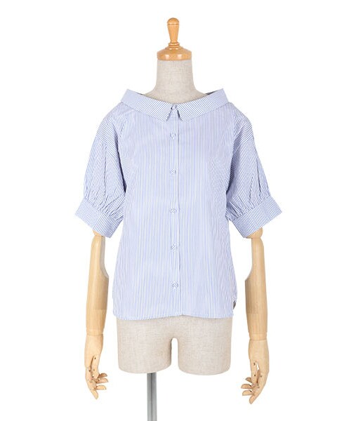 an another angelus（アンアナザーアンジェラス）の「オフショル衿半袖シャツ（シャツ/ブラウス・レディース・その他）」の2枚目の写真