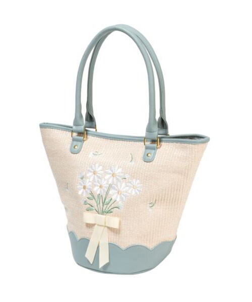 F i.n.t（フィント）の「マーガレット刺繍トートバッグ（トートバッグ・レディース・その他）」の2枚目の写真