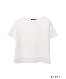 w closet | フリンジ付メッシュ切替プルオーバー(トップス)