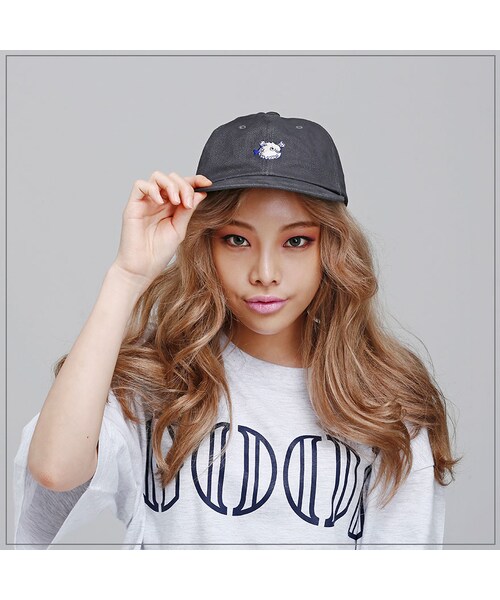 ROMANTIC CROWN（ロマンティッククラウン）の「BALLON FISH BALL CAP_GRAY（その他・メンズ・기타）」の2枚目の写真