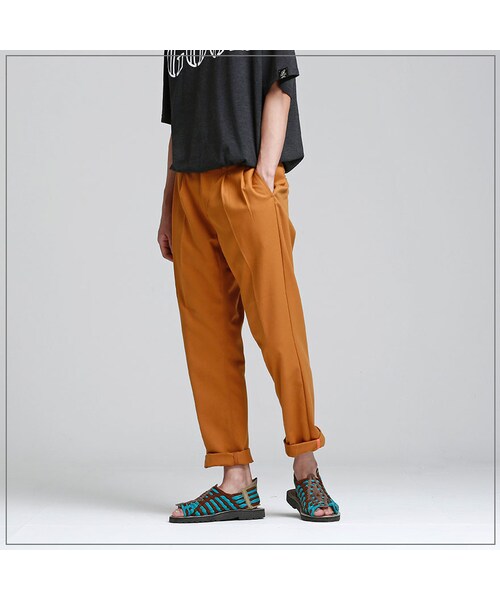 ROMANTIC CROWN（ロマンティッククラウン）の「THURSDAY WIDE PANTS_MUSTARD（その他・メンズ・기타）」の3枚目の写真