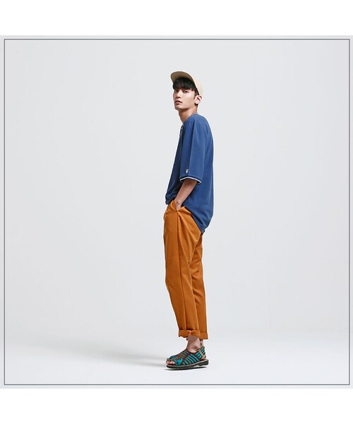 ROMANTIC CROWN（ロマンティッククラウン）の「THURSDAY WIDE PANTS_MUSTARD（その他・メンズ・기타）」の2枚目の写真