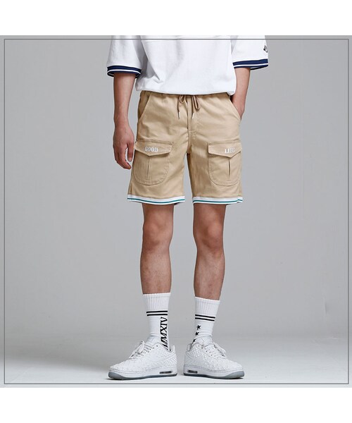 ROMANTIC CROWN（ロマンティッククラウン）の「GOOD LIFE CARGO SHORTS_BEIGE（その他・メンズ・기타）」の3枚目の写真