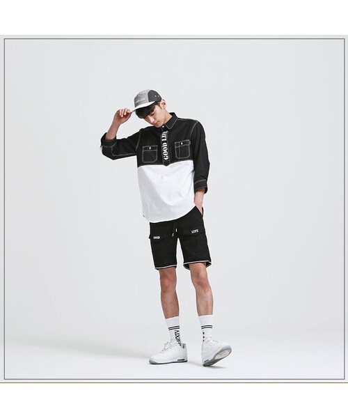 ROMANTIC CROWN（ロマンティッククラウン）の「GOOD LIFE CARGO SHORTS_BLACK（その他・メンズ・기타）」の2枚目の写真