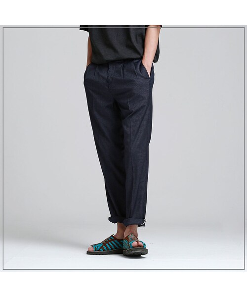 ROMANTIC CROWN（ロマンティッククラウン）の「THURSDAY WIDE PANTS_STRIPE（その他・メンズ・기타）」の3枚目の写真