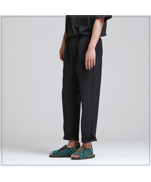 ROMANTIC CROWN（ロマンティッククラウン）の「THURSDAY WIDE PANTS_BLACK（その他・メンズ・기타）」の4枚目の写真