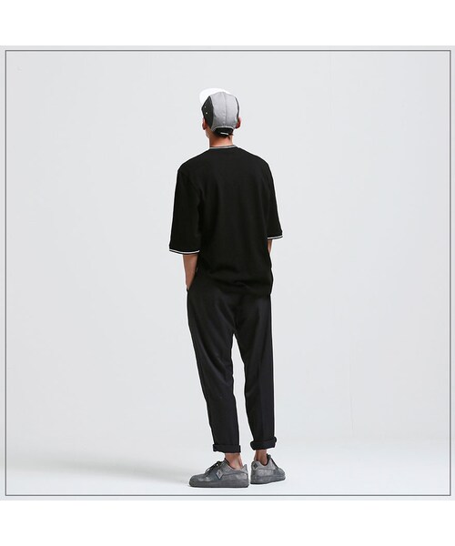 ROMANTIC CROWN（ロマンティッククラウン）の「THURSDAY WIDE PANTS_BLACK（その他・メンズ・기타）」の2枚目の写真