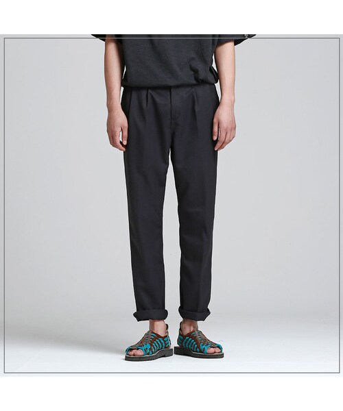 ROMANTIC CROWN（ロマンティッククラウン）の「THURSDAY WIDE PANTS_BLACK（その他・メンズ・기타）」の3枚目の写真