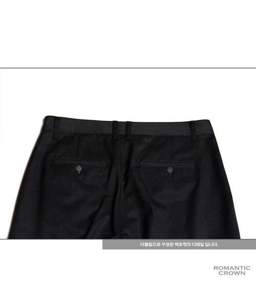 ROMANTIC CROWN（ロマンティッククラウン）の「THURSDAY WIDE PANTS_BLACK（その他・メンズ・기타）」の11枚目の写真