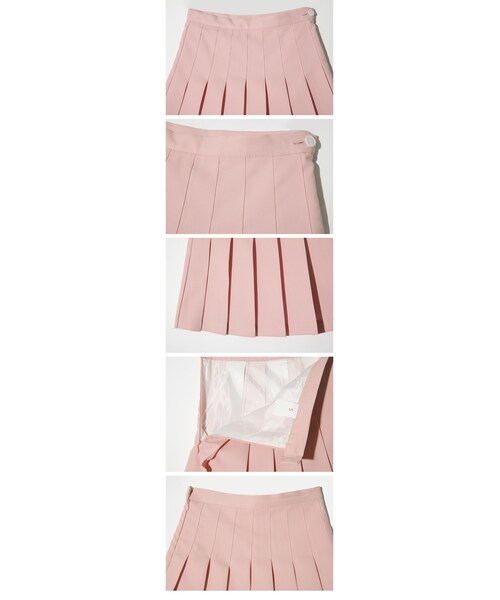 STYLENANDA（スタイルナンダ）の「ピンクプリーツミニスカート
