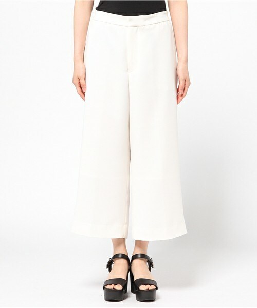 MID by MIDWEST(ミッド バイ ミッドウエスト)の「MID by MIDWEST クロップドワイドパンツ(その他パンツ・レディース・ホワイト・2)」の2枚目の写真