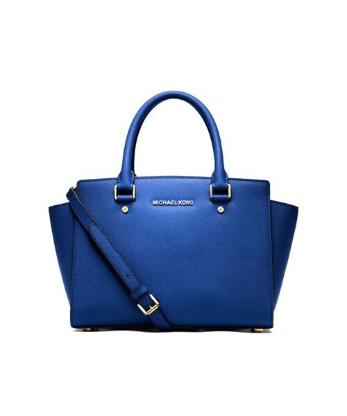 MICHAEL KORS（マイケルコース）の「MICHAEL Michael Kors 'Medium Selma' Zip Top Satchel（ショルダーバッグ・レディース・Black/Red/Blue/Brown・One Size）」の3枚目の写真