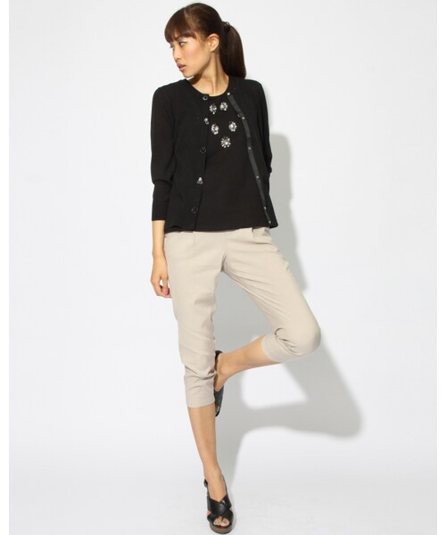 VICKY（ビッキー）の「マルチビジューノースリーブプルオーバー（トップス・レディース・ホワイト/ブラック・M）」の8枚目の写真