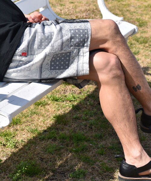 VIRGOwearworks（ヴァルゴウェアワークス）の「Intersection BB shorts ペイズリー柄 ショートパンツ（パンツ・メンズ・BLUE/RED/BLACK・2/3/4）」の8枚目の写真