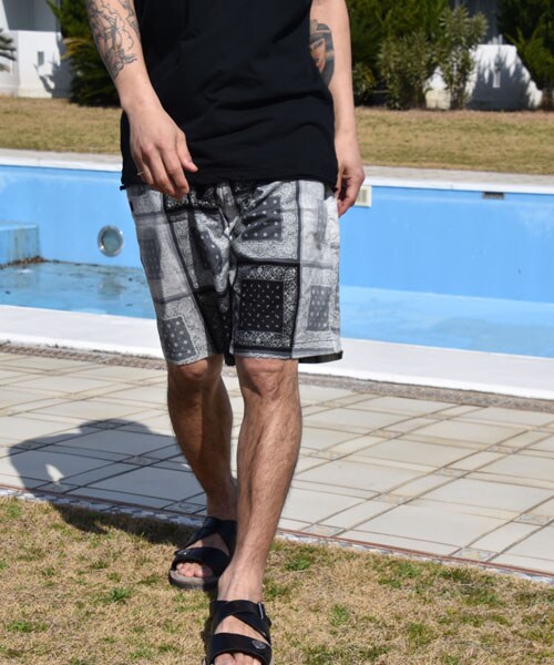 VIRGOwearworks（ヴァルゴウェアワークス）の「Intersection BB shorts ペイズリー柄 ショートパンツ（パンツ・メンズ・BLUE/RED/BLACK・2/3/4）」の9枚目の写真