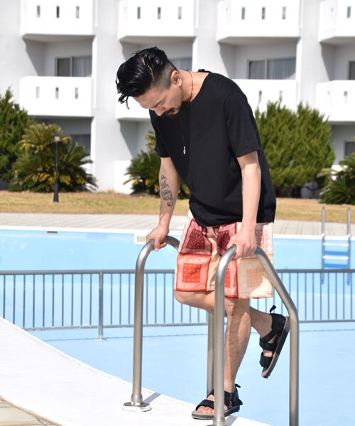 VIRGOwearworks（ヴァルゴウェアワークス）の「Intersection BB shorts ペイズリー柄 ショートパンツ（パンツ・メンズ・BLUE/RED/BLACK・2/3/4）」の12枚目の写真